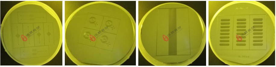 厚度分別為30μ、50μ、200μ、500μ SU-8硅片模具