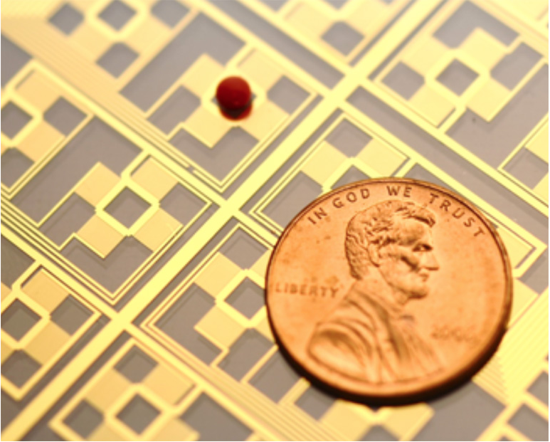 微流體裝置用超聲波操縱液滴 微流體裝置用超聲波操縱液滴