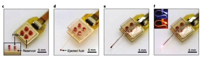 “無線光流控腦探頭”組裝圖像 “無線光流控腦探頭”組裝圖像