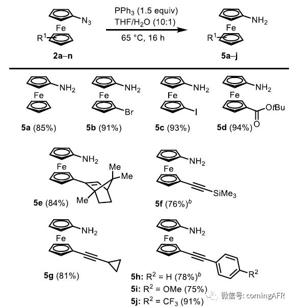 圖4. 功能性二茂鐵胺的種類 圖4. 功能性二茂鐵胺的種類